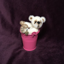 Load image into Gallery viewer, Bebe Bear in a bucket (white) - bear making kit
