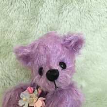 Load image into Gallery viewer, Rosalie - Hand made collectable bear (Purple)
